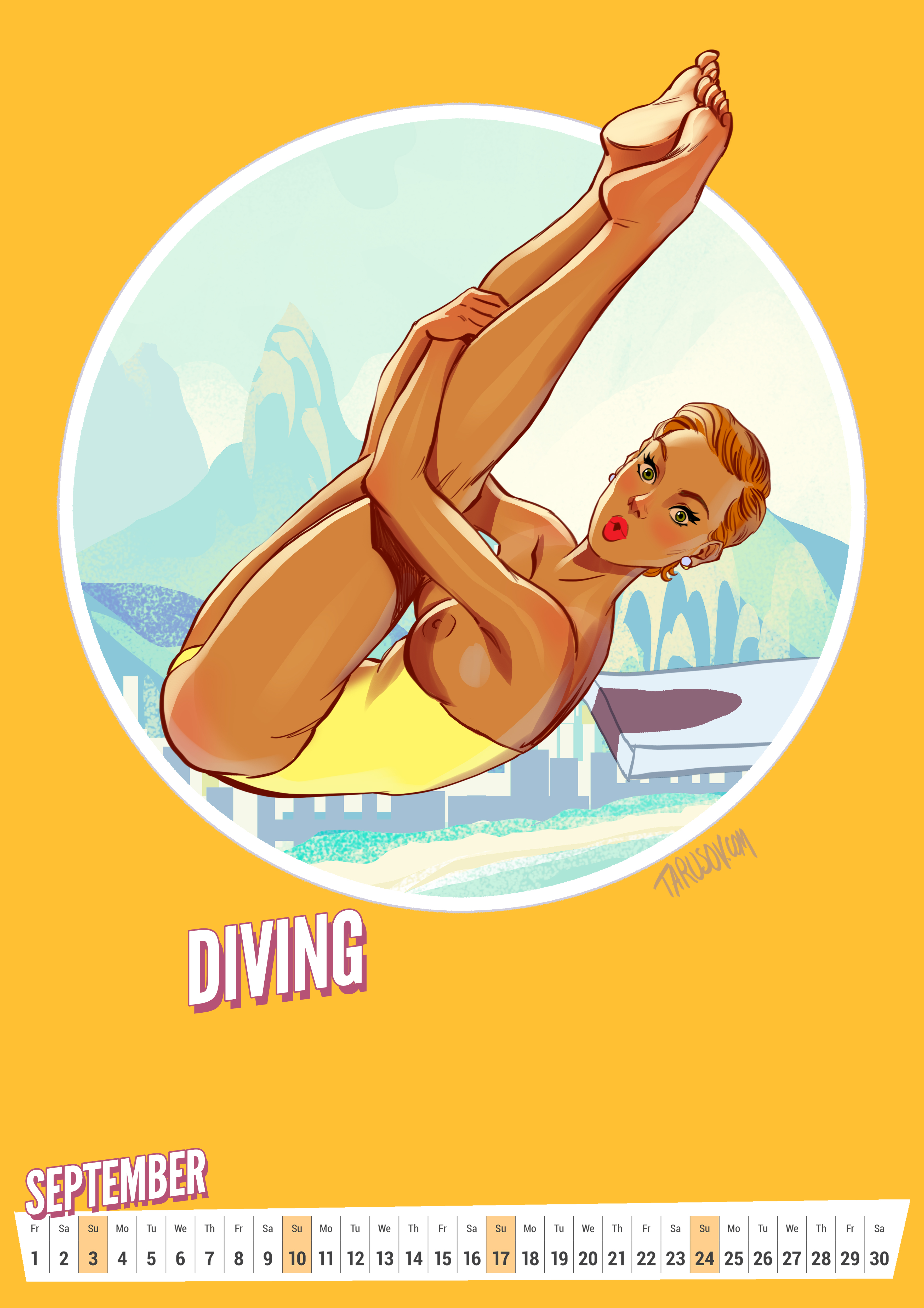 Rio Olympics Pinups Calendar NSFW