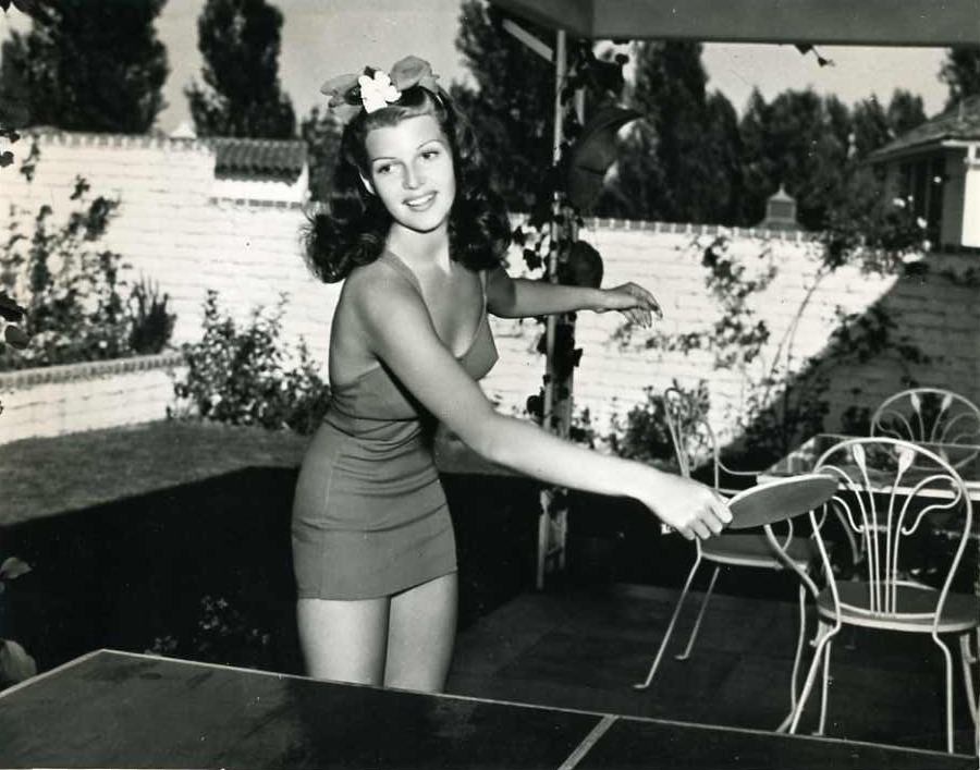 Rita Hayworth Plays Ping Pong C 1938 NSF