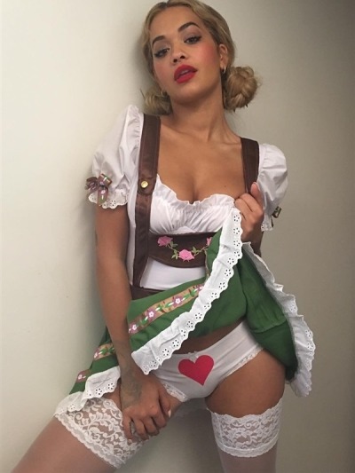 Rita Ora At Her Breast