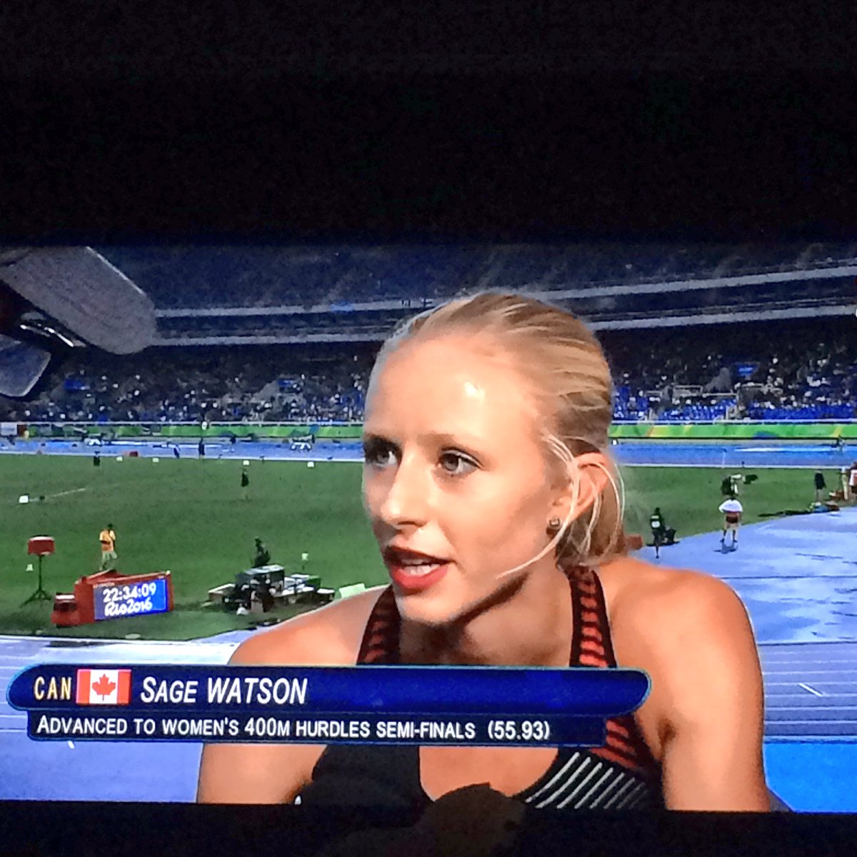 Sage Watson Canadian 400 Metres Hurdles Runner NSFW