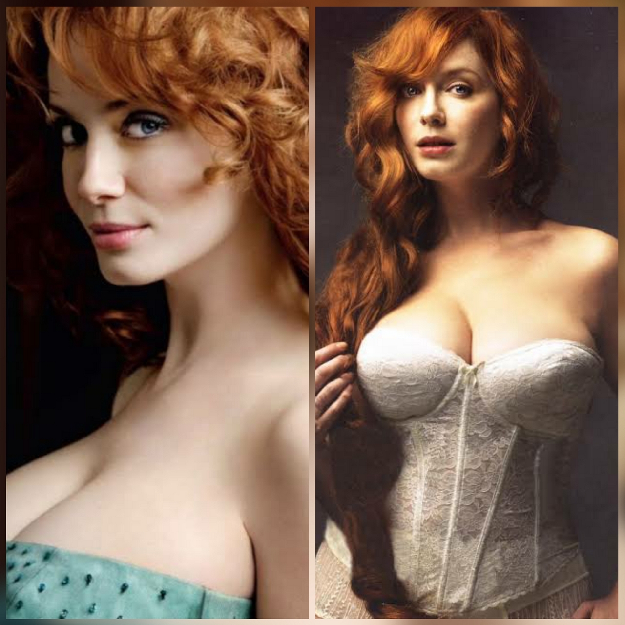 Side Front Profile Of Christina Hendricks NSFW