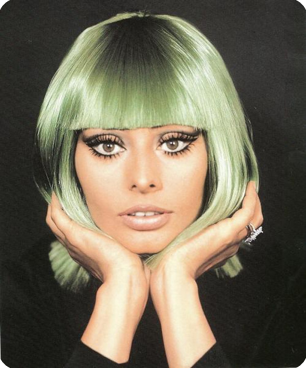 Sophia Loren With Green Hair NSF