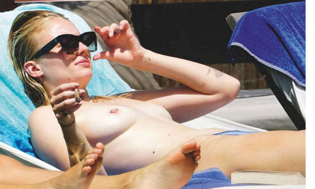 Sophie Turner Topless In Ibiza From French Magazine Public NSFW