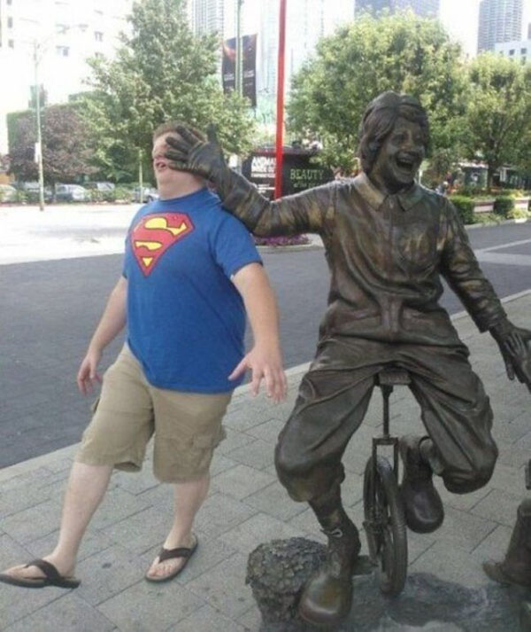 Statues Hitting People NSFW