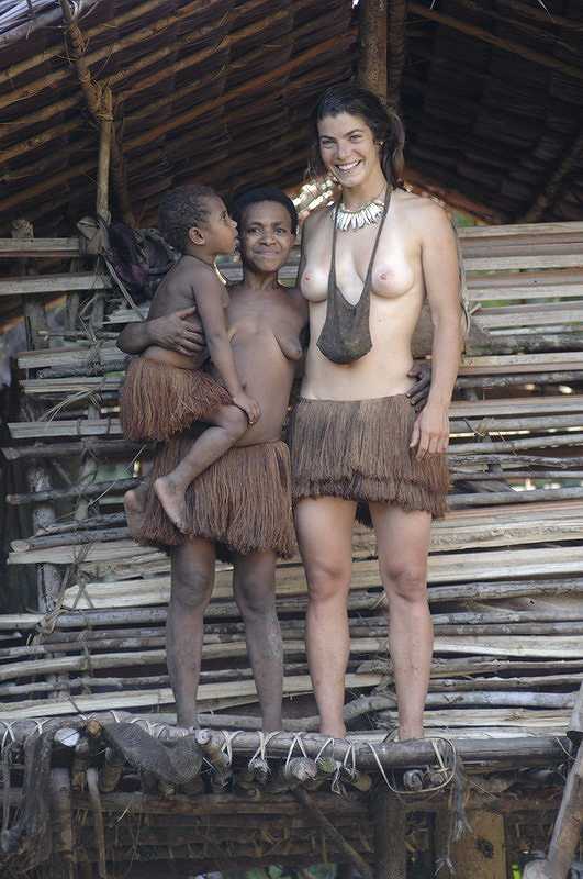 Swiss Snowboarder Mellie Francon With A Papua Trib