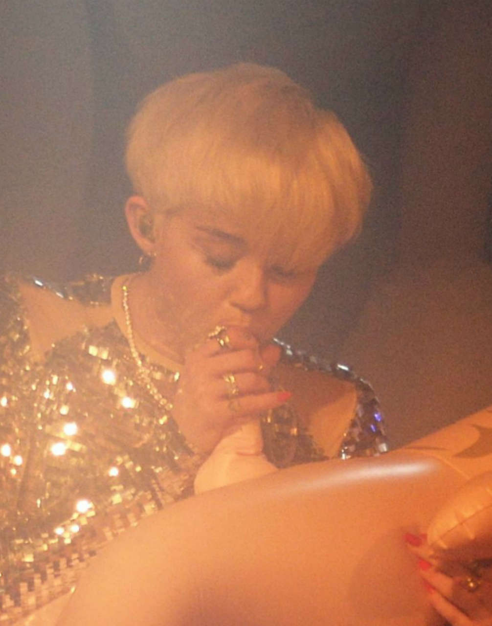 This Is Miley Cyrus Blowjob Face Enjoy NSFW