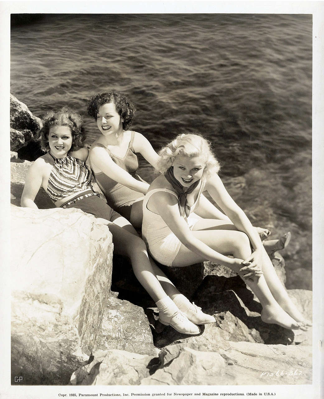 Toby Wing Right With Two Other Mgm Actresses In A Publicity Shoot From 1935 NSF