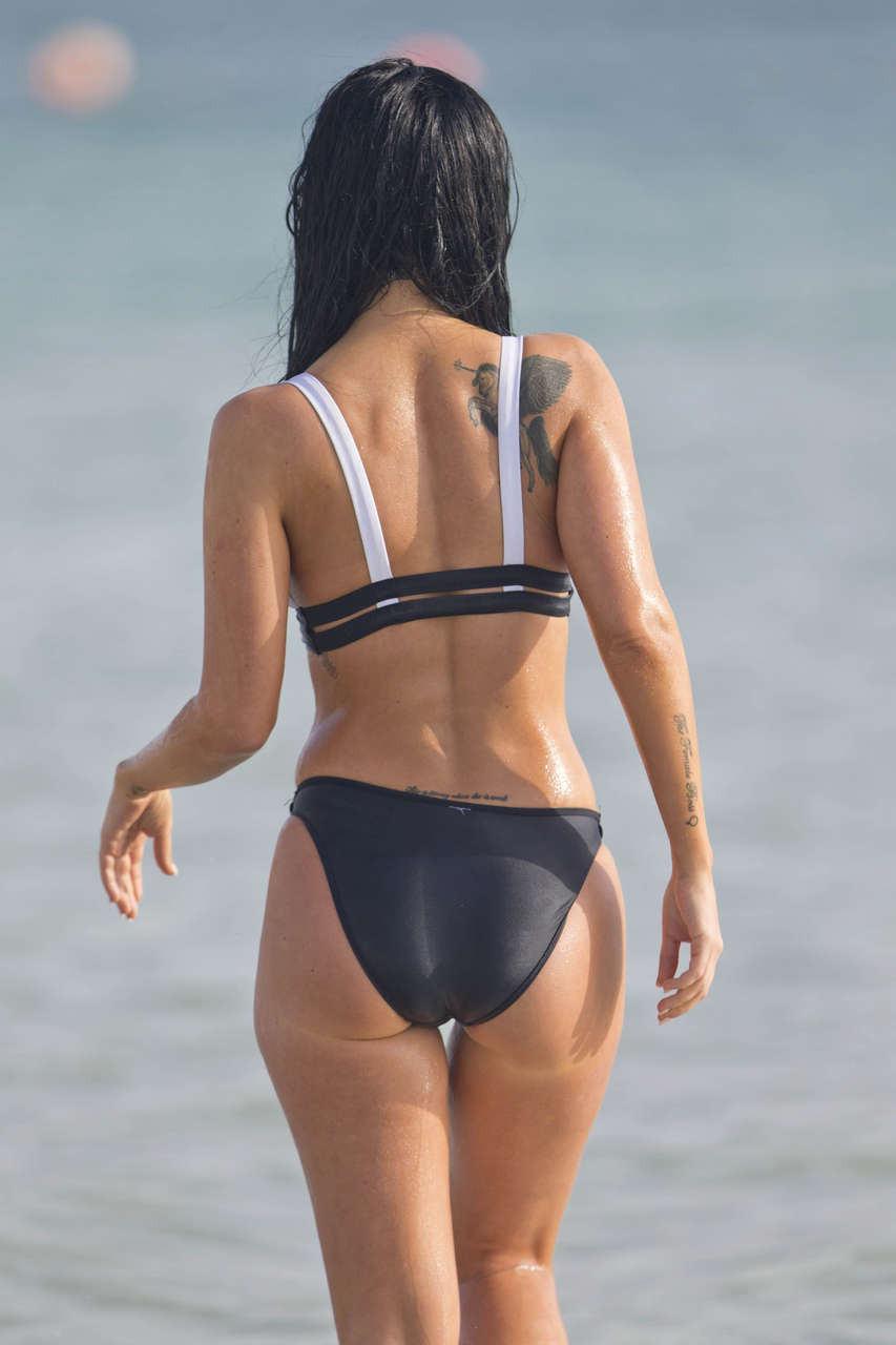 Tulisa Contostavlos Bikini Butt