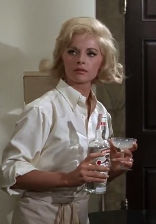 Virna Lisi Looking Amazing Wearing A White Dress Shirt In How To Murder Your Wife 1965 NSF