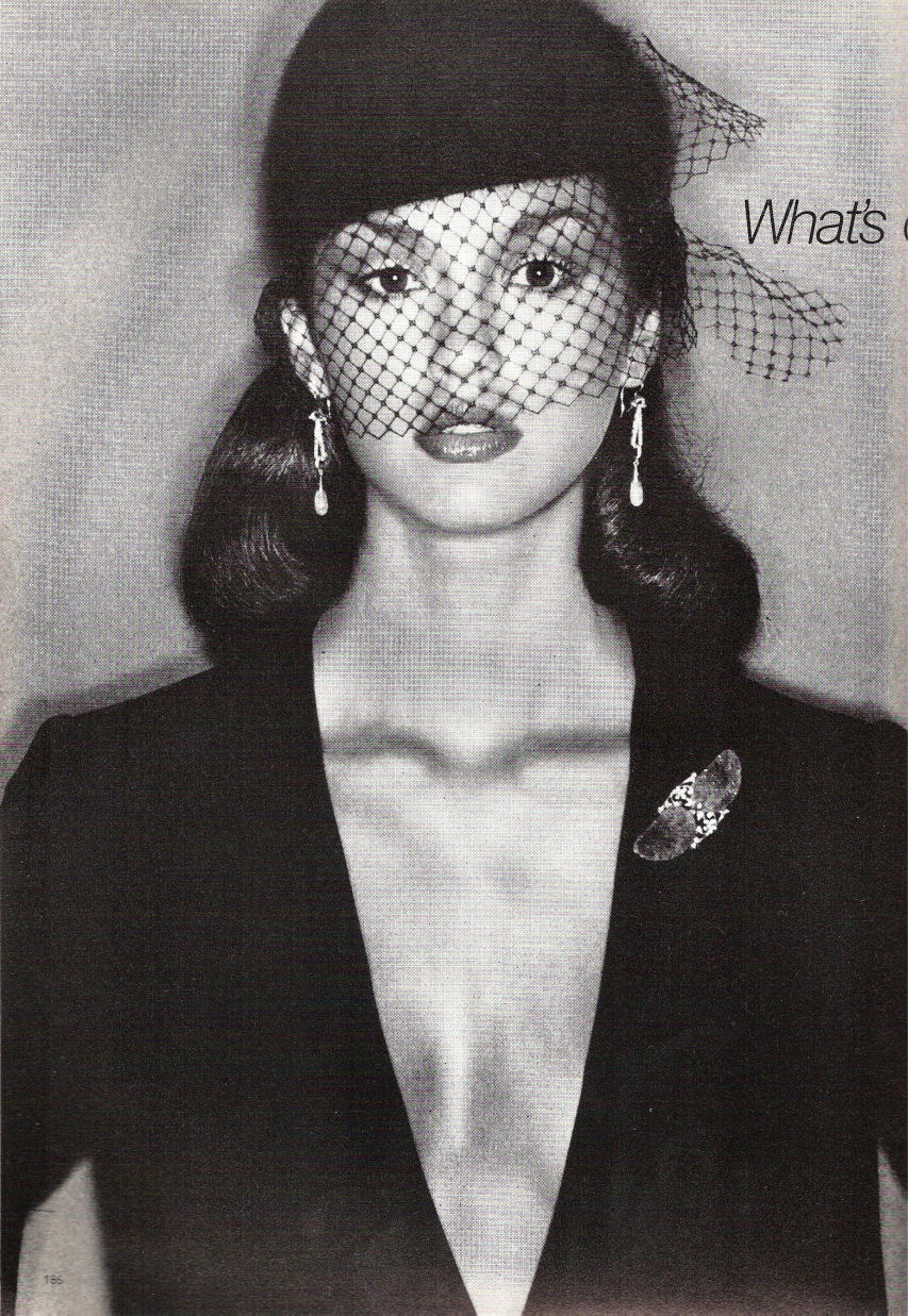 Vogue Uk Dec 1978 Janice Dickinson By Mike Reinhardt NSF