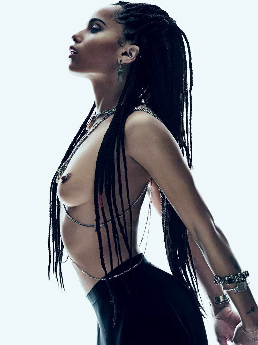 Zoe Kravitz Topless For Magazine NSFW